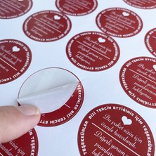 Gg Genç Girişimci Sticker Kuşe-Bu Paket Sizin Için Özenle Hazırlandı- 4 x 4 cm 50 Adet