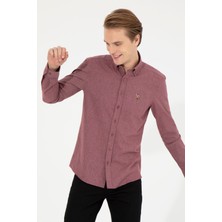 U.S. Polo Assn. Erkek Vişne Basic Gömlek 50256275-VR223