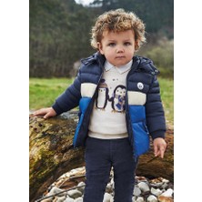 Mayoral Erkek Bebek Desenli Kazak Krem 2305