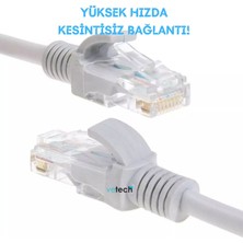 Vetech Cat6 20MT Lan Ethernet Kablosu Fabrikasyon Internet Kablo