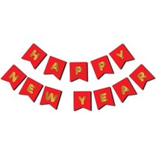 Çıtı Pıtı Store Yılbaşı Happy New Year Yaldızlı Banner