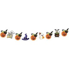Çıtı Pıtı Store Halloween Simli 9lu Banner Cadılar Bayramı Süs