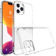 Caseart Apple iPhone 14 Pro Kapak Kamera Korumalı Süper Silikon Şeffaf Kılıf