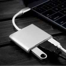 Ada Çok Fonksiyonlu Üçü Bir Arada Yerleştirme Istasyonu Tip-C Hdmi4 K Hd Adaptör Kablosu Usb3.1 Genişletme Istasyonu (Yurt Dışından)