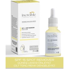 İncreible  Önleyici Cilt Renk Dengeleyici Serum SPF15 %2 Alfa Arbutin %2 Niacinamide %2