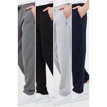 Mmetalic Çok Renkli Erkek Düz Paça Rahat Kesim 4'lü Eşofman Altı Paketi