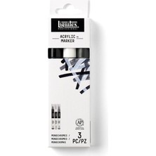 Liquitex : Professional Akrilik Markör Seti : 3 Renk x 2 mm (Monochromes)
