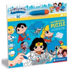 Clementoni - 15 Parça Water Magic Frame Puzzle - Dc Super Friends 22243