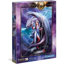 Clementoni - 1000 Parça Anne Stokes Yetişkin Puzzle - Dragon Mage 39525