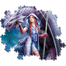 Clementoni - 1000 Parça Anne Stokes Yetişkin Puzzle - Dragon Mage 39525