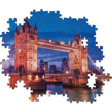 Clementoni - 1000 Parça High Quality Collection Yetişkin Puzzle - Tower Bridge At Night 39674