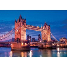 Clementoni - 1000 Parça High Quality Collection Yetişkin Puzzle - Tower Bridge At Night 39674