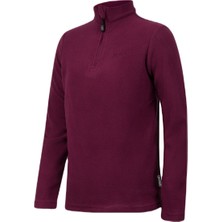 2AS Potra Yarım Fermuarlı Çocuk Polar Sweatshirt Mor