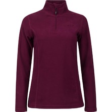 2AS Pinna Yarım Fermuarlı Kadın Polar Sweatshirt Mor