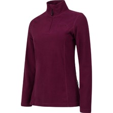 2AS Pinna Yarım Fermuarlı Kadın Polar Sweatshirt Mor