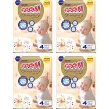 Goon Premium Soft Bant Bebek Bezi 4 Numara Aylık Paket 64'lü x 4 Adet