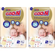 Goo.N Goon Premium Soft Bebek Bezi 2 Beden 46'lı x 2 Adet