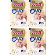 Goo.N Goon Premium Soft Bebek Bezi 2 Beden 46'lı x 4 Adet