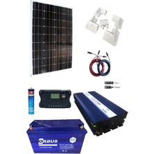 Tommatech Karavan Solar Paket Sistem 200W Güneş Paneli 1000W Inverter