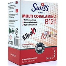 Swiss Bork Multi Cobalamin B12 Dilaltı Sprey 20 Ml