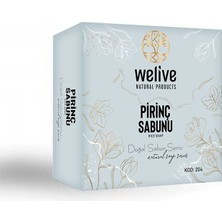 Welive Aktif Karbon Sabunu-Pirinç Sabunu-Çörekotu Sabun 3'Lü Set (3x125gr)