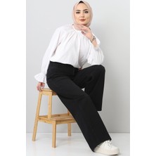 Trn JNS  salaş Süper Yüksek Bel Wide Leg Power Likralı Palazzo Jeans