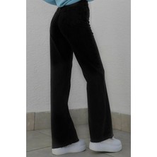 Trn JNS 90's Likralı Süper Yüksek Bel Salaş Jeans Palazzo Pantolon