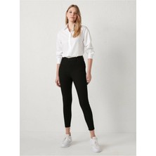 Livik Deli Dolu Siyah Renk Vermez Solmaz Kumaşlı Skinny Jeans Çok Dar Kot Pantolon (Simsiyah)