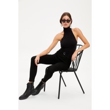 Livik Solmayan Siyah Skinny Jeans Toparlayıcı Kot Pantolon (Likralı)