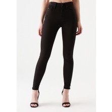 Livik Acayip Siyah Kömür Karası Skinny Jeans Toparlayıcı Kot Pantolon