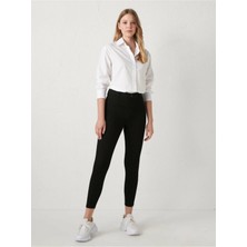 Livik Solmayan Siyah Kot Pantolon Ince Gösteren Likralı Skinny Jeans (Toparlayıcı)