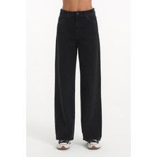 Livik Cep Detaylı Yüksek Bel 90's Wide Leg Jeans 