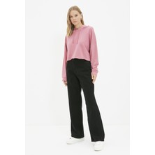 Trn JNS Kadın Süper Yüksek Bel Geniş Paça Wide Leg Jeans Pantolon