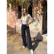 Trn JNS Cep Detaylı Yüksek Bel 90's Wide Leg Jeans 