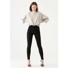 Ramrod Siyah Süper Skinny Jeans Kot Pantolon (Solmayan Siyah)