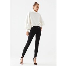 Ramrod Renk Vermeyen Toparlayıcı Siyah Süper Skinny   Jeans Kot Pantolon (Kapkara)