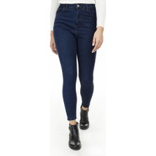 Livik Solmayan Siyah Extra Skinny  Jeans Kot Pantolon (Kömür Karası)