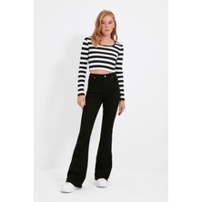 Ramrod Abella Extra Yüksek Bel Ispanyol Paça Solmayan Flare Jeans