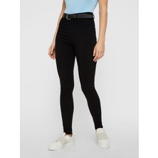Livik Solmaz Siyah Kot Pantolon Ince Gösteren Skinny Jeans (Likralı)