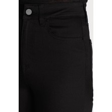 Ramrod Acayip Siyah Solmayan Skinny Jeans Toparlayıcı Kot Pantolon (Simsiyah)