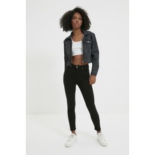 Ramrod Kadın Siyah Yüksek Bel Skinny Jeans Toparlayıcı Özellikli Kot Pantolon