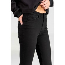 Ramrod  Siyah Ekstra Yüksel Bel Dar Paça Toparlayıcı Pantolon