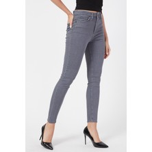 Ramrod Yumuşak Dokulu Süper Skinny Jeans Solmaz Gri Kot Pantolon