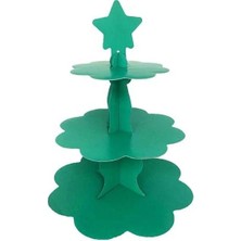 Çıtı Pıtı Store Düz Yeşil Cubcake Kek Standı