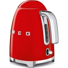 Smeg 50's Style Kırmızı Kettle - 1x2 Ekmek Kızartma Makinesi ve Narenciye Sıkacağı Seti Klf-Tsf-Cjf