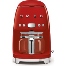 Smeg 50's Style Kırmızı Kettle - 1x2 Ekmek Kızartma Makinesi ve Filtre Kahve Makine Seti Klf-Tsf-Dcf