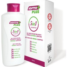 Softto Plus Saç Dökülmesini  5 In 1 Bitkisel Şampuan 360 Ml