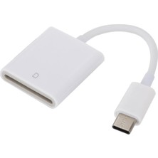 Sharplace USB 3.1 Tf Kart Okuyucu Adaptörü USB Kablo Beyaz (Yurt Dışından)