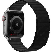 AktarMobile Apple Watch Ultra 49 mm Uyumlu Magnetik Silikon Kordon Çift Renkli Mıknatıslı Premium Kayış