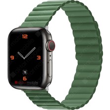 AktarMobile Apple Watch Ultra 49 mm Uyumlu Magnetik Silikon Kordon Çift Renkli Mıknatıslı Premium Kayış